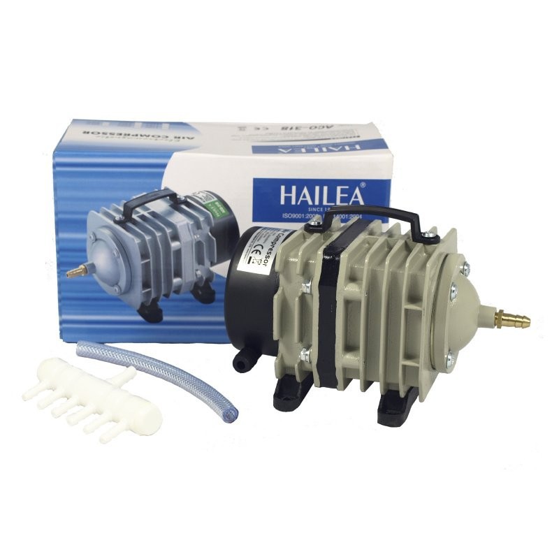 SET Hailea ACO-7701 Luftpumpe  Belüfter Sauerstoff Koi Teich Filter Luft Pumpe 