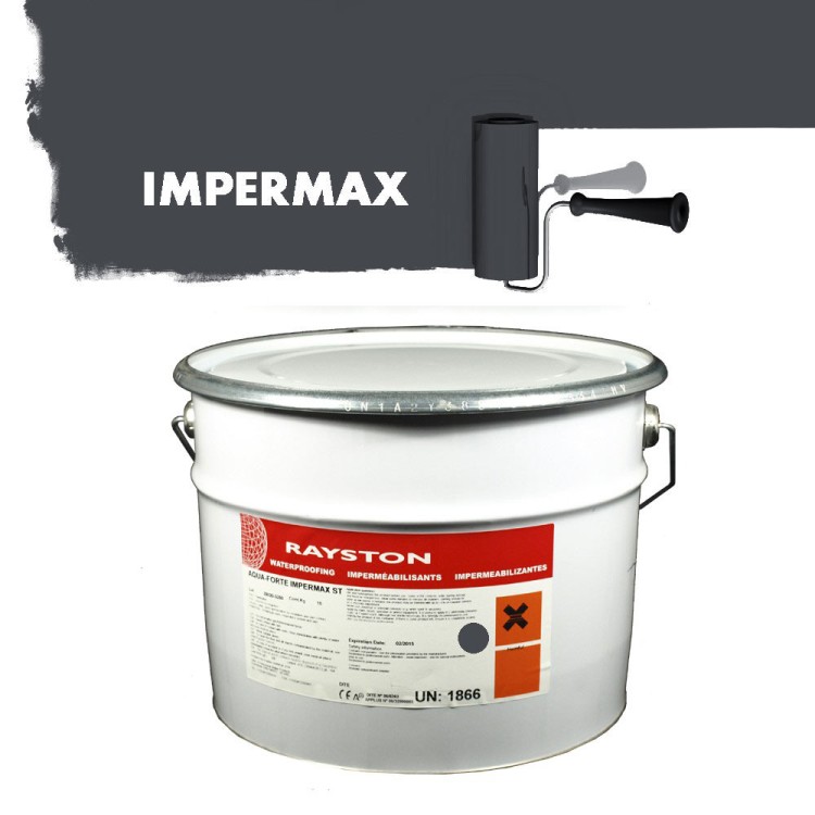 Impermax hochwertige flüssige Teichfolie - Graphitgrau RAL 7024 - 30 kg (3x10kg)