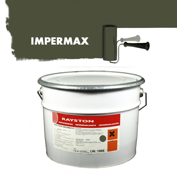 Impermax hochwertige flüssige Teichfolie - Olivgrün RAL 6003 - 2,5 kg