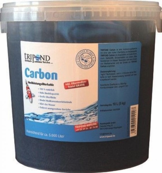 Tripond Carbon 25 kg in 3 mm Körnung ohne Filtermedienbeutel