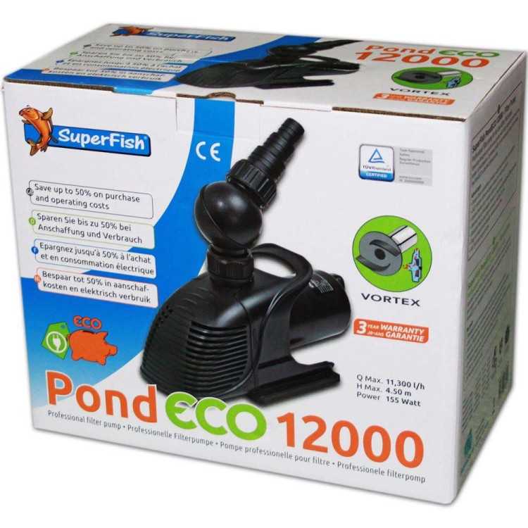 SuperFish Pond Eco 12000 - 155 Watt