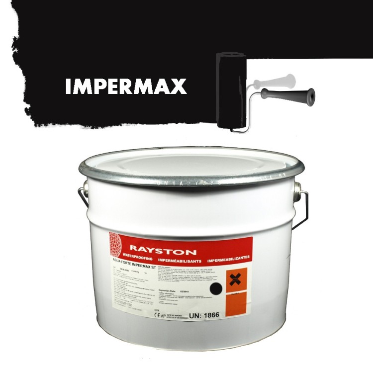 Impermax hochwertige flüssige Teichfolie - schwarz - 10 kg