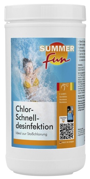 Summer Fun Chlor - Schnelldesinfektion 1,2 kg