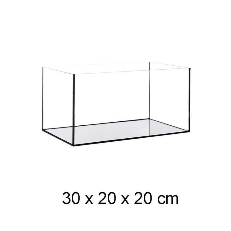 Aquarium Becken Glasbecken 30x20x20 cm inkl. Unterlage + Steinboden Terrazzo