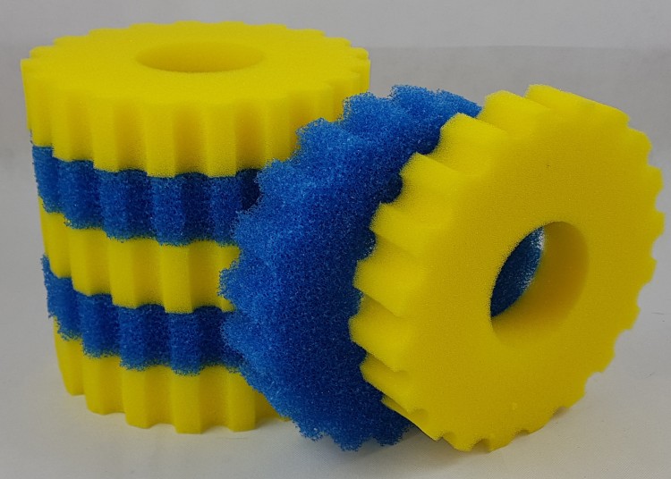 Pondlife Ersatz-Filterschwämme für Druckfilter - CPF-15000 3x blau (grob) 4x gelb (fein)