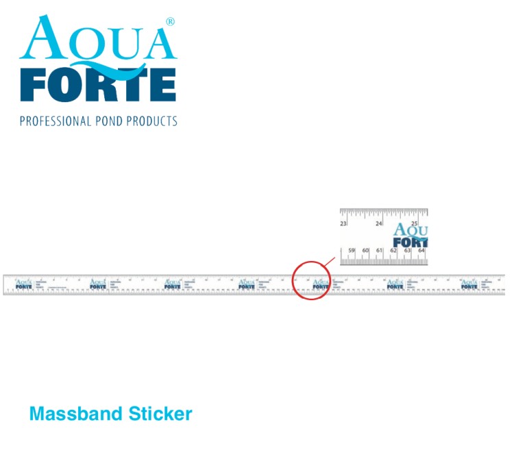 AquaForte Massband Sticker