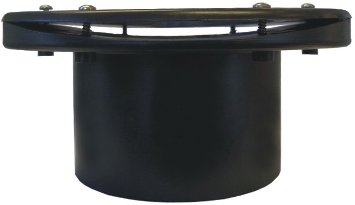 Xclear Flansch / Tankdurchführung gekrümmt Ø 110 mm (ABS / schwarz) für Vortex + Fässer
