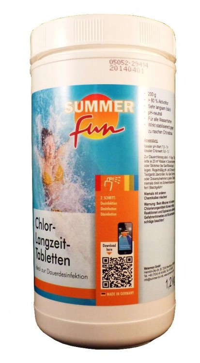 Summer Fun Chlor - Langzeit Tabletten 1,2 Kg
