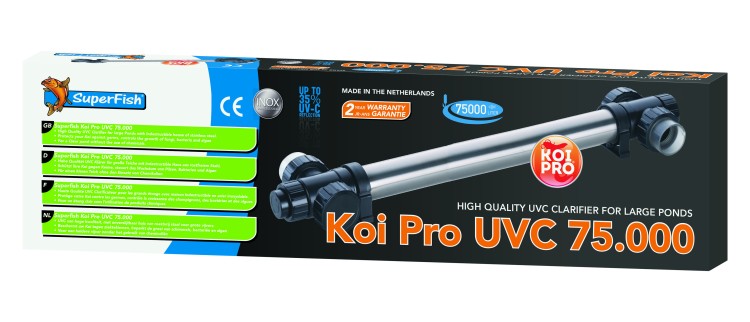 SuperFish Koi Pro Rvs UVC T5 75 Watt / 75000 LTR