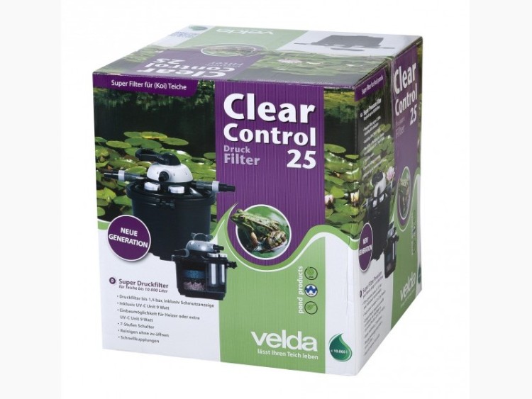 Velda Clear Control 25 Set mit Druckfilter, UV+Pumpe