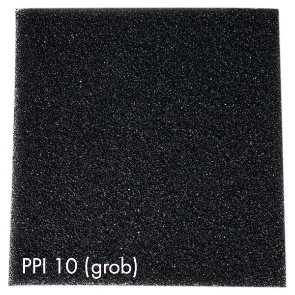 Pondlife Filterschaum schwarz 50x50x5 cm zur optimalen Verwendung als Filtermedium in Teichfiltern