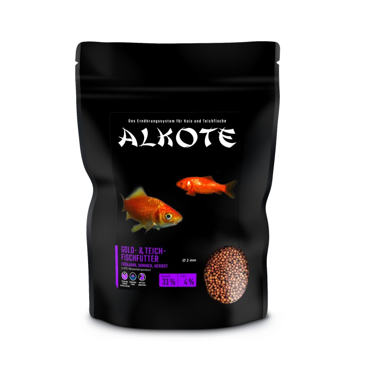 Alkote Gold-/ Teichfischfutter (450 g / Ø 2 mm) für alle Gartenteichfische