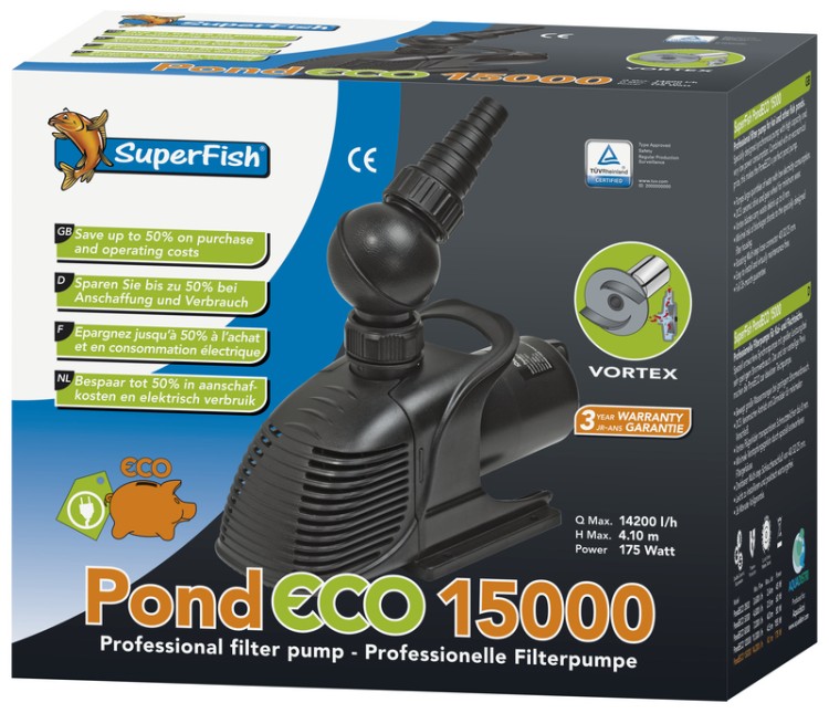 SuperFish Pond Eco 15000 - 175 Watt