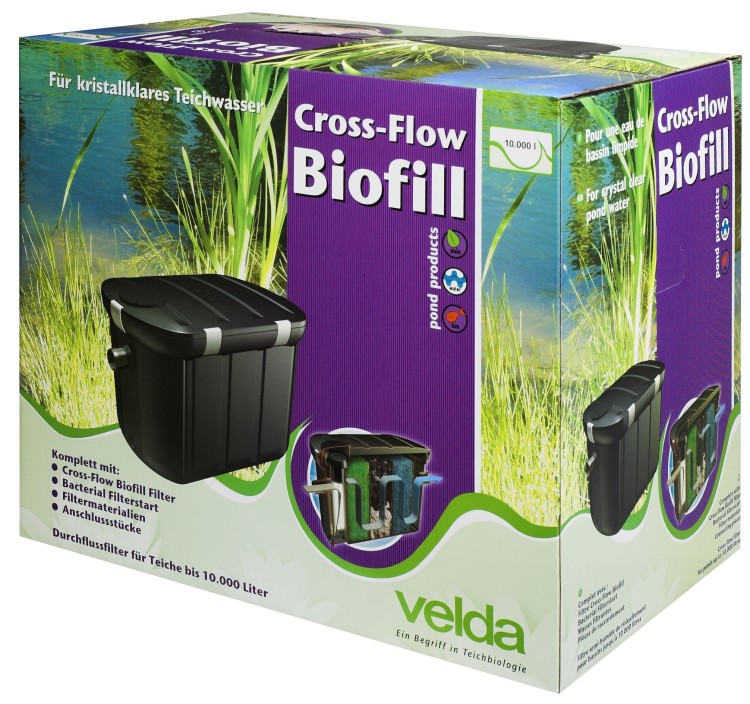 Velda Cross-Flow Biofill Teichfilter+UVC 18 W/10 m³