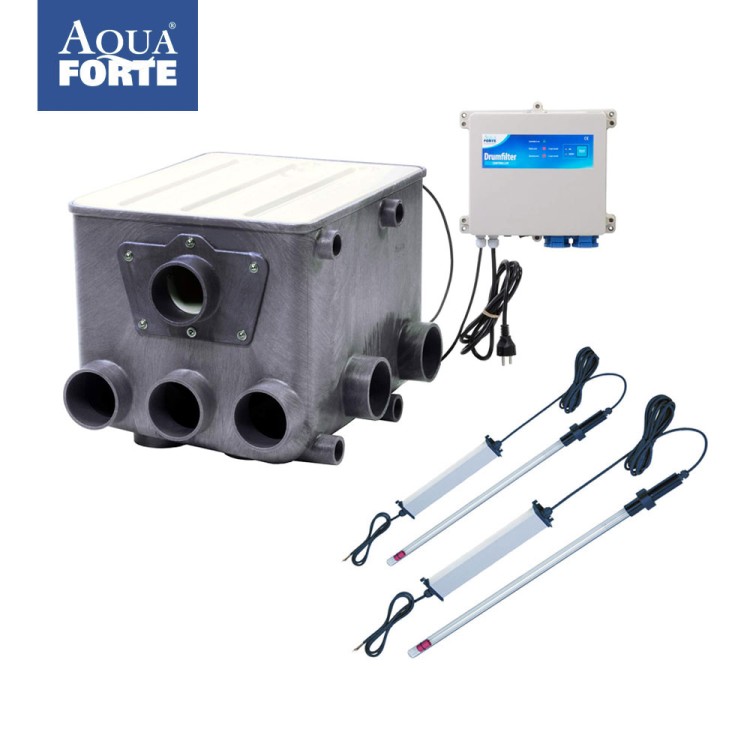 AquaForte ATF-1 Trommelfilter incl. Steuerung &amp; Tauch UV-C