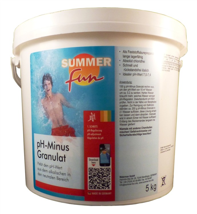 Summer Fun PH - Minus 7,5kg, PH - Wert Senker
