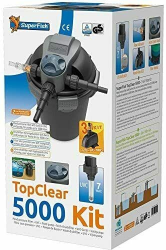 Superfish Topclear Kit 5000 UVC-7W- Pumpe 2000L/H
