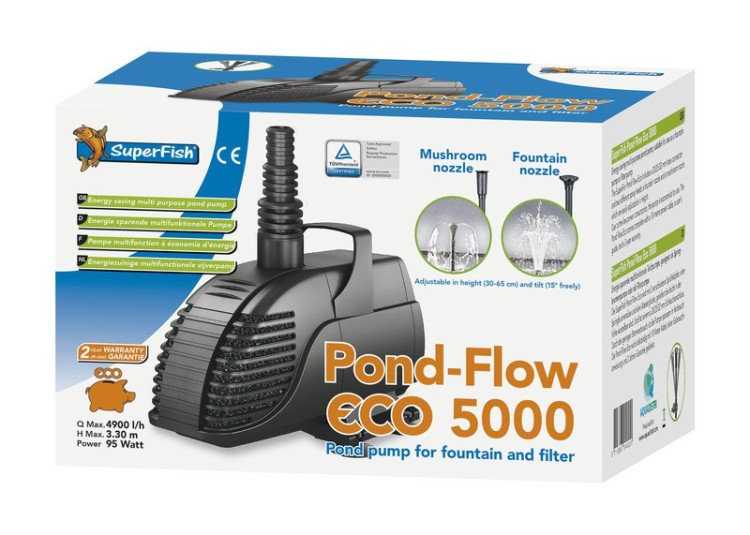 SuperFish Pond-Flow Eco 5000 Teichpumpe Filterpumpe