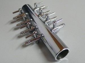 Luftverteiler 8-fach aus Metall getrennt regelbar